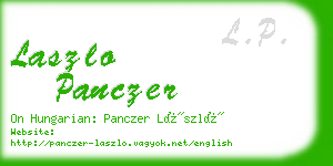 laszlo panczer business card